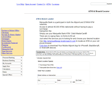 Tablet Screenshot of emarquettebank.locatorsearch.com